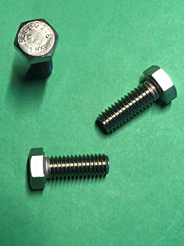 Image of US STAINLESS 100 Pcs Stainless Steel 316 A4 1 /4 inch-20 x 3 /4 inch UNC Hex Head Bolt Cap Screws F593