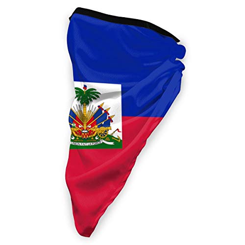 Ningboo 3Pcs Haitian Haiti Flag Outdoor Half Face Scarf Bandana Breathable Neck Gaiter Balaclava #TOP2