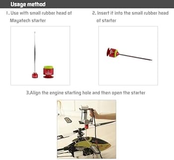 Amazon | 赤 6mm スターター シャフト 600 700クラス ヘリコプター