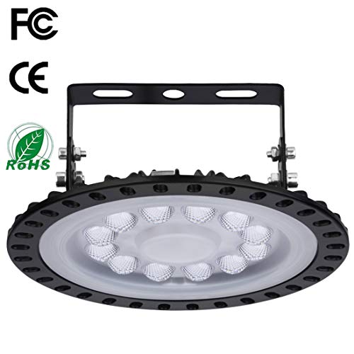 Preisvergleich Produktbild XYD 50W LED UFO Industrielampe Hallenleuchte 6000-6500K Industrial Kronleuchter Hallenstrahler Werkstattbeleuchtung Abstrahlwinkel 120°