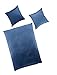 Produktbild Bierbaum Bettwäsche 6818, Mako-Satin, Made in Germany, indigo 34, 135x200 + 80x80 cm