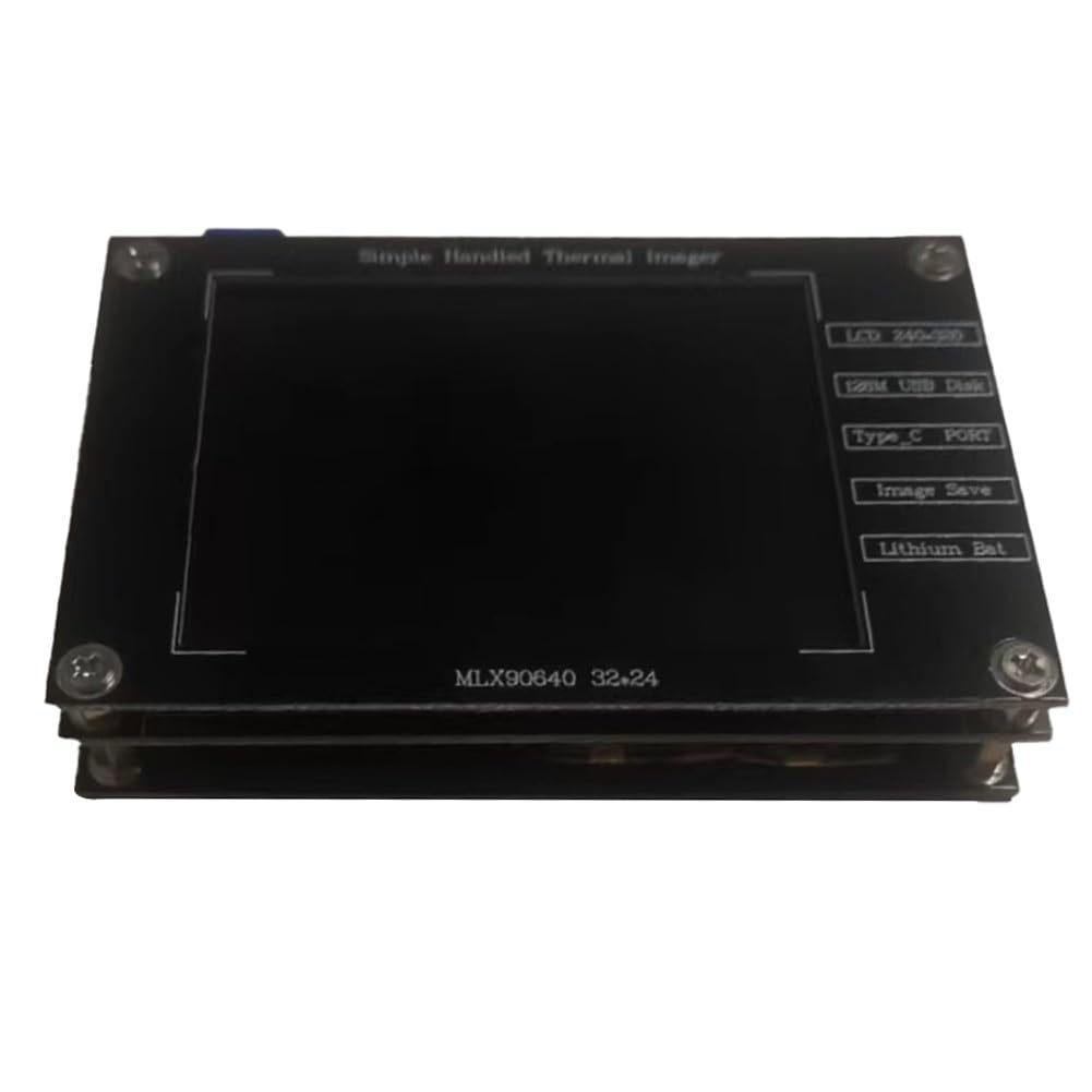 Cámara térmica compacta infrarroja de 320 x 240 píxeles, pantalla TFT de 2.8 pulgadas, almacena 100 imágenes USB, carga y mantenimiento eléctrico