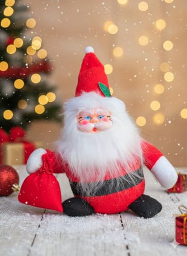 Image of Santa Claus Soft Toy | Plush Santa Claus Soft Toy | Stuffed Santa Clause | Perfect for Holiday Decor and Christmas Gifting | C | PoPo Toys 