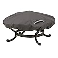 Classic Accessories Ravenna Water-Resistant 60 Inch Round Fire Pit Cover, Outdoor Firepit Cover