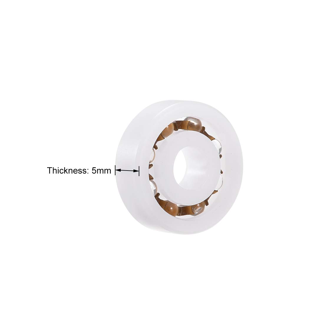 Plastic Ball Bearings - 5x16x5mm - uxcell -3