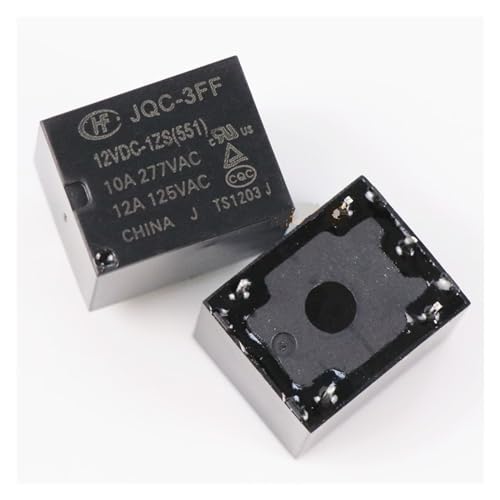 Relé JQC-3FF-005-1ZS de 5V y 5 pines para control de circuitos de automoción