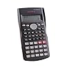 Murezima Math Scientific Calculator Lcd-scherm Functie Student Test Draagbare Calculator Voor Home School Office Black…