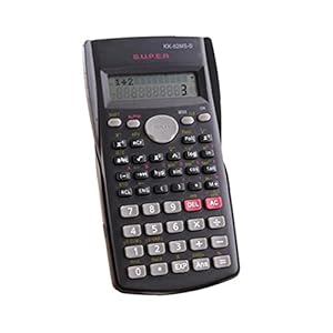 Murezima Math Scientific Calculator Lcd-scherm Functie Student Test Draagbare Calculator Voor Home School Office Black…