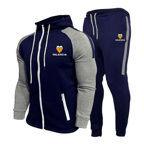 MAUXpIAO Hombres/mujeres Vǎ-lēňciā algodón sudadera con capucha pantalones traje ropa deportiva clásica ropa casual para correr chándal/D/M