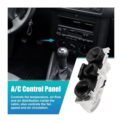 Interrupteur de climatisation pour Golf 4 1J0820045F commande ventilation - 4