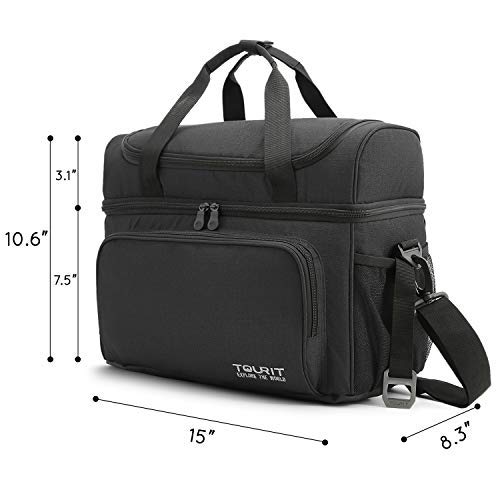 Tourit Insulated Cooler Bag 30-Can Large Lunch Bag Travel Cooler Tote 22L Soft Sided Cooler Bag For Men Women To Picnic, Camping, Beach, Work #TOP5