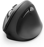 Mouse ergonomic vertical Hama, wireless, pentru dreptaci, max. 1800 DPI - negru 3