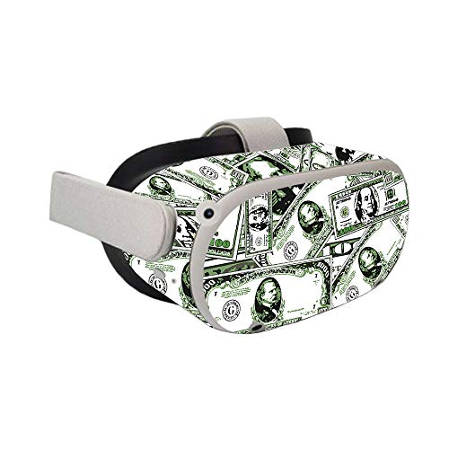 Image of MightySkins Skin Compatible with Oculus Quest 2 - Phat Cash | Protective, Durable, and Unique Vinyl Decal wrap Cover | Easy to Apply, Remove, and Change Styles | Made in The USA (OCQU2-Phat Cash)