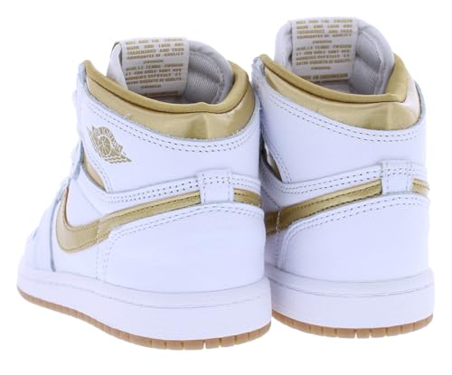 Jordan Little Kid's 1 Retro High OG White/Metallic Gold (FD2597 107) - 112