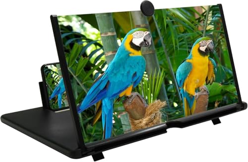 Chililon Amplificador de Pantalla para movil, 16 Pulgadas HD Amplificador Pantalla movil, para Todos los Smartphones, antiluz Azul, Lupa de Pantalla 3D para Ver vídeos de películas