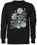 Suave y transpirable Capzy Monado Resumen Espada Negro Jersey Sudadera Unisexo Hombre Mujer Tamaño S Black Unisex Jumper Size S