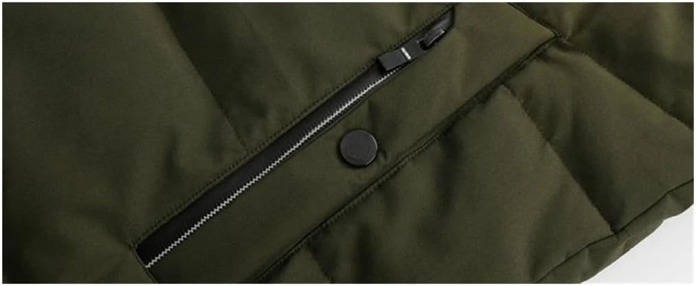 Men's Winter Hooded Down Jacket Oversized Lightweight Down Jacket Warm Thick Puffer Coat