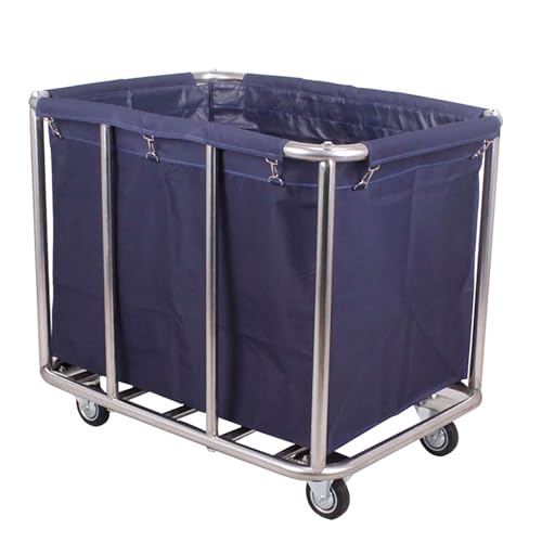 XIJIXILI Industrial Laundry Cart with Wheels 12 Bushel (400l...