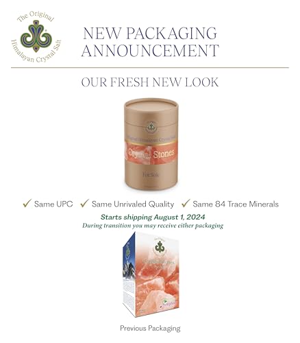 Symphony Natural Health Original Himalayan Crystal Salt Stones for Sole - Increase Hydration, Energy, Vibration, Cellular Communication and Replenish Electrolytes with 84 Trace Minerals (3 Pack)