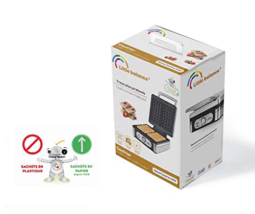 LITTLE BALANCE 8384 Speed Waffeln 1400 - Elektrischer Waffeleisen - Echte belgische Waffeln rechteckig knusprig… – Bild 6