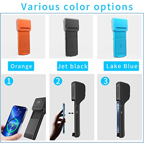 58Mm Pos Thermal Receipt Printer,Bluetooth Handheld Pos Machine Terminal Printer Mobile Pos Portable Back Clip Receipt Printer With Barcode Scanning Function Support Spp Protocol #TOP7