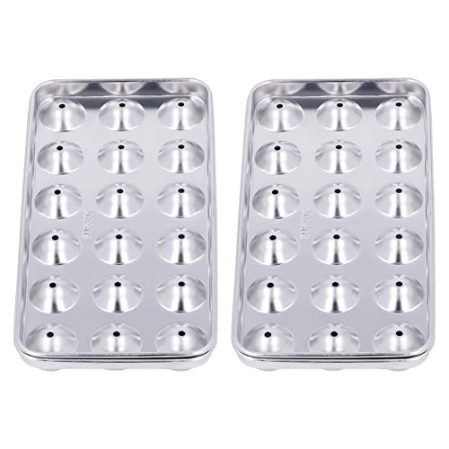 Bandeja para cubitos de hielo de acero inoxidable 18 ranuras miniatura 6