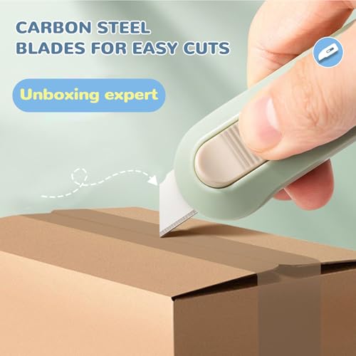 Image of 20 PSC Box Cutter,Retractable Box Opener, Package Opener, Easy Slide Retractable Cute Utility Knife For Opening Daily Express Boxes, Envelopes, Packages, Paper tapes and more (20 PSC Box Cutter)