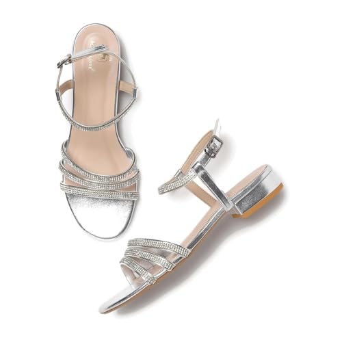 Image of Marc Loire Embellished Flat Fashion Sandals for Women