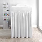 Cotton Metrics Dorm Bed Skirt, Ruffled Dorm Size Bed Skirt - 100% Cotton Blend Fabric Dorm Bed Skirt