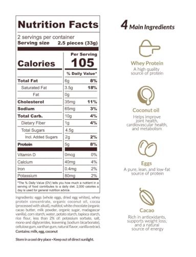 White Chocolate Brownie Pops (Full Case) Gluten-Free, High Protein (10g), Low Sugar, Guilt-Free Snack with Clean Ingredients – No Seed Oils – Kid & Parent Approved - image 5