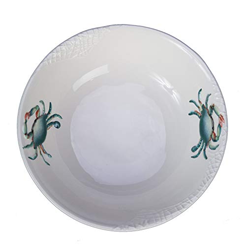 Beachcombers Blue Crab Round Bowl Multi