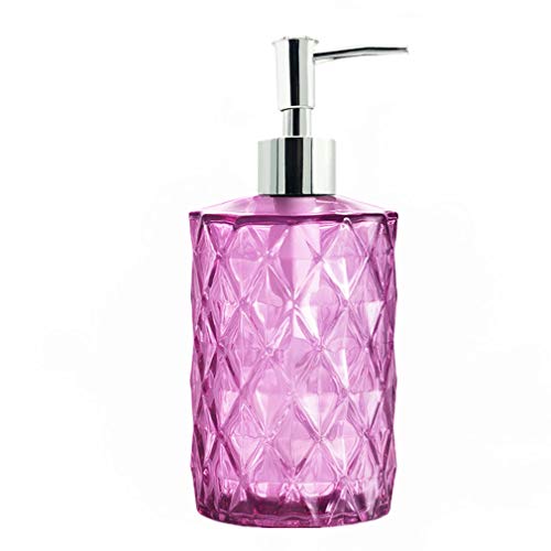 Dispensador de jabón de cristal Bibilan, dispensador de jabón de lavado recargable con bomba, líquido de manos, detergente para platos, botella de loción para champú para baño, cocina, lavandería Cover