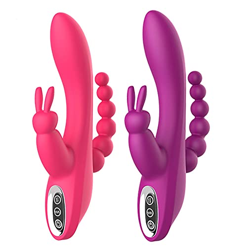Vibrador Triplo 3 em 1 com 10 Modos de Vibração Recarregavel