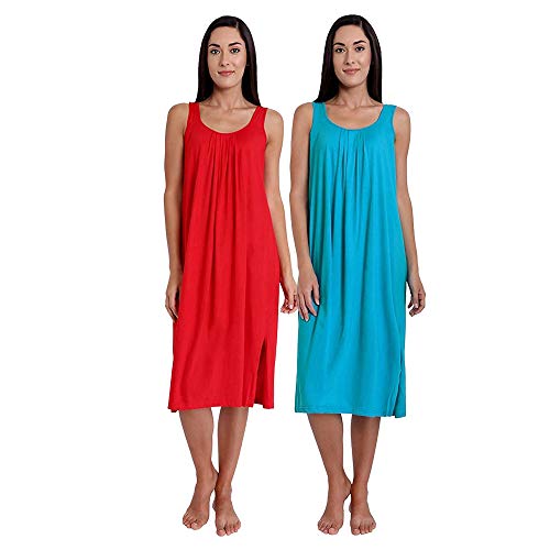 Image of TWGE Cotton Full Length Camisole for Women