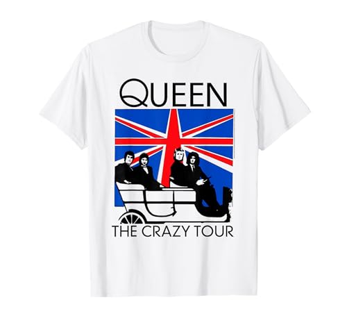 Queen Official Crazy Tour Union Jack T-Shirt T-Shirt