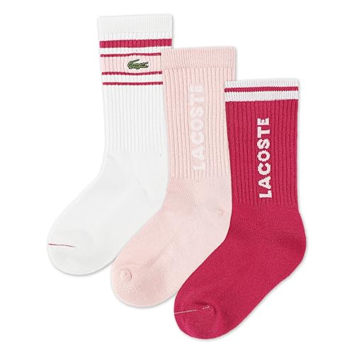 Lacoste Fashion Pacote com 3 meias de malha para uso diário