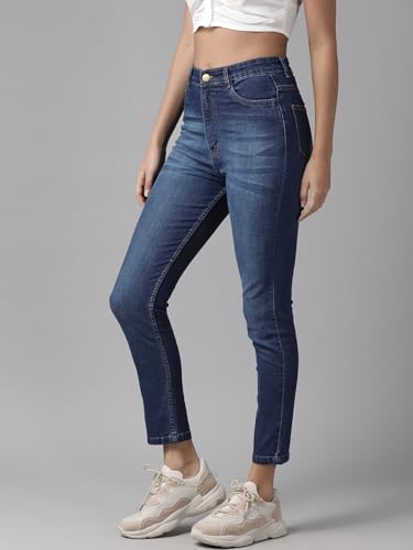 Image of GUTI Womens High Rise Crop Length Jeans()