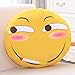 mangege Emoticones Dessin animé Coussin Couette Double Usage Sieste Trois en Une Couverture Cri de Peur drôle Coussin Couverture Trompette (1 * 0.8m) Rire Sinistre Fumer