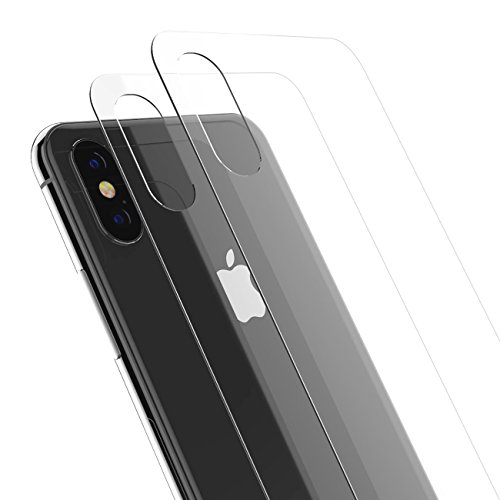 iPhone X/XS Back Glass Protector, Kolpop 2.5D iPhone X/XS Tempered Glass Back Protector, Anti-Fingerprint Case Friendly Anti-Scrath Slim Back Glass Protector Film for iPhone X/XS (Clear)