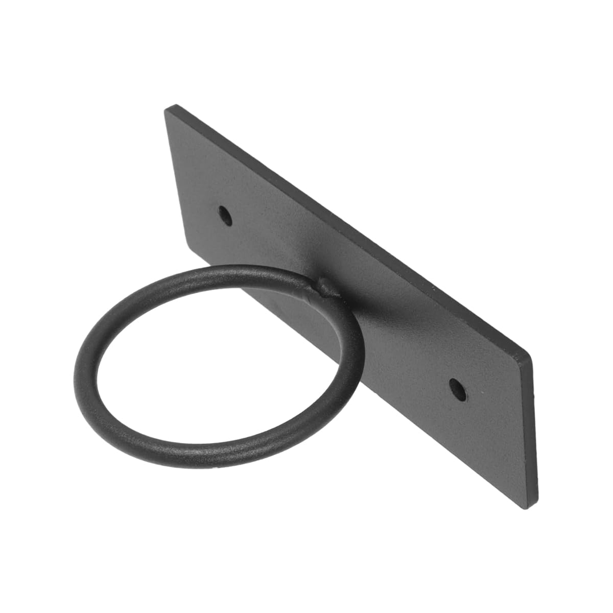 Alide Juego de 5 soportes para cables negros de acero inoxidable con cuerda de yute para pasamanos y escaleras.