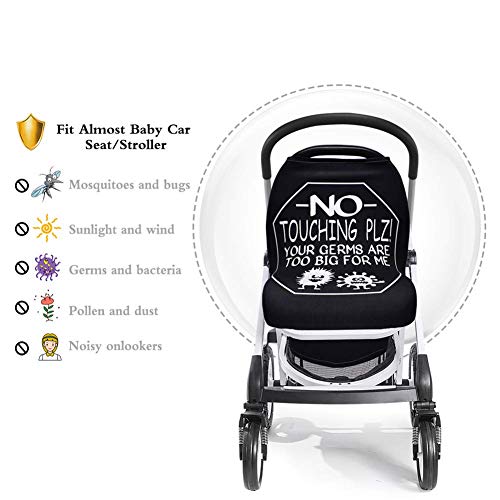 Car Seat Covers for Babies, Nursing Cover, Breastfeeding Cover, Stretchy Newborn Car Seat Canopy, Soft Breathable Infant Stroller/Shopping Cart/High Chair Cover, Boys and Girls Shower Gift