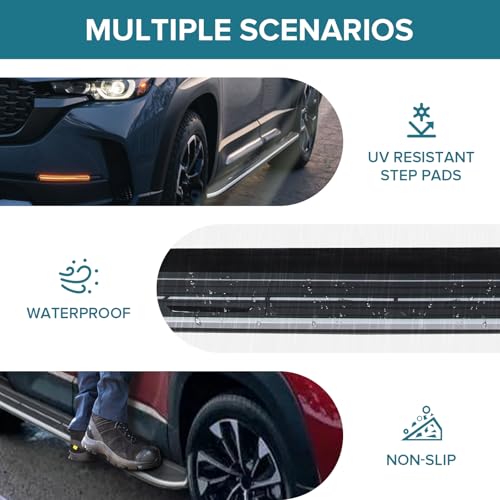 Estribos para Mazda CX-50 2023-2025, aluminio negro miniatura 2