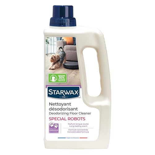 STARWAX Nettoyant Désodorisant Surodorant Spécial Robots -Spécial Milieu animal -Nettoie,Désodorise et Masque les Odeurs Fortes -Formule Concentrée...