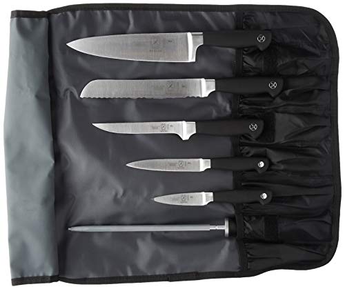 Image of Mercer Culinary Genesis 7-Piece Forged Knife Roll Set