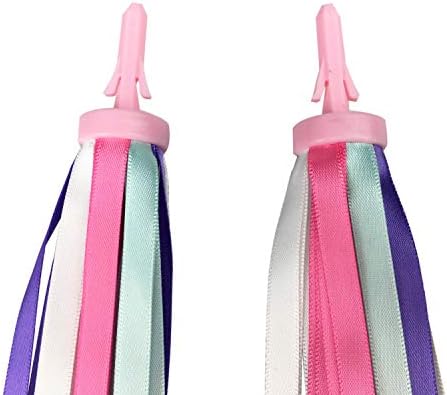PLATT Kid's Bicycle Handlebar Streamers Colorful Ribbons Tassel for Girls Boys Bicycle Handlebar Scooter Handgrip (1Pair) 6 41iUs8Th3CL. AC