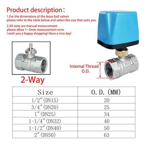 Vanne à bille en acier inoxydable DN40 contre blocage eau - 4