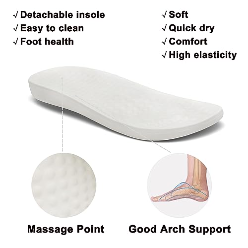 Image of VZQ Women and Men Arch Support Clogs Slip-on Garden Shoes Outdoor Beach Slippers Sandals with Plantar Fasciitis Feet Cushion Insoles