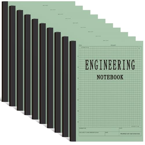 Motiskyy Engineering Notebook 120 Pages Grid Format 8.5