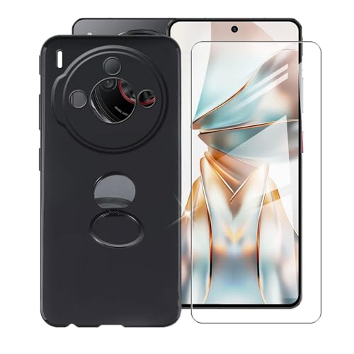Coque ZTE Nubia Z60S Pro 5G noire avec verre trempé et anneau