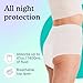 Because Overnight Absorbency Pull Ups - Adult Disposable Incontinence Underwear, Extra Absorbent Nighttime Briefs for Men and Women, White, Large, 20 Count